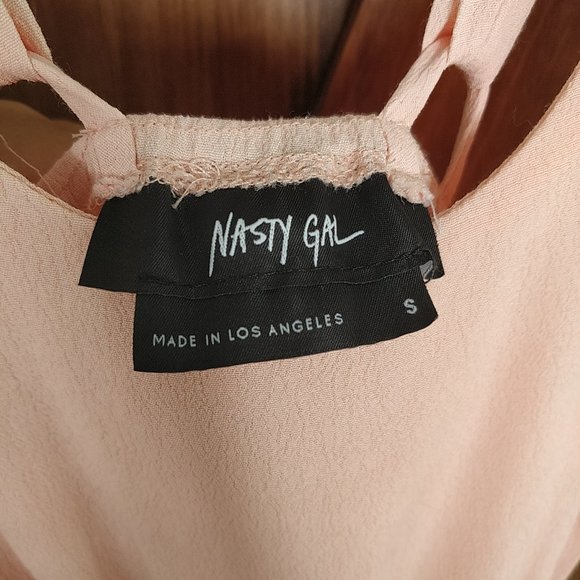 Nasty Gal Sweet Suspense Dress Peach S - Picture 4 of 4
